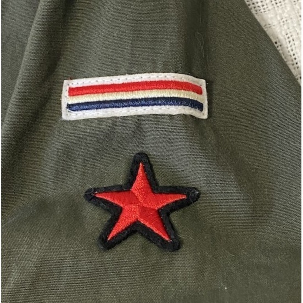 Freebird‎ Patch Bomber Jacket Womens M Olive Military Utility Y2K Streetwear - Picture 8 of 16